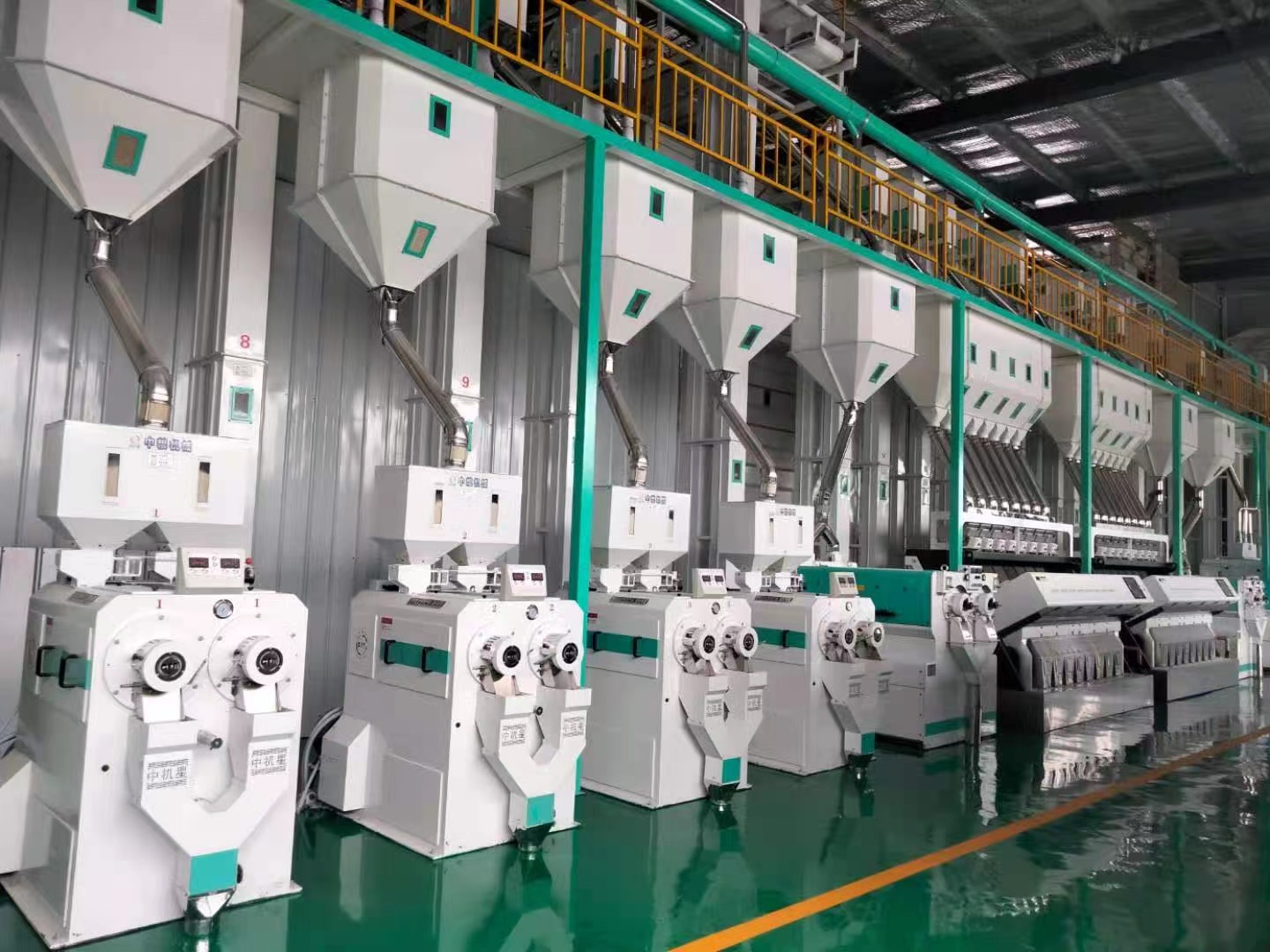 Rice processing production lines